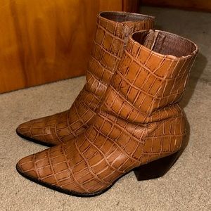 Brown booties